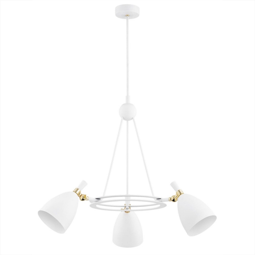 Argon 6148 - Lestenec na drogu CHARLOTTE 3xE27/15W/230V bela/zlata