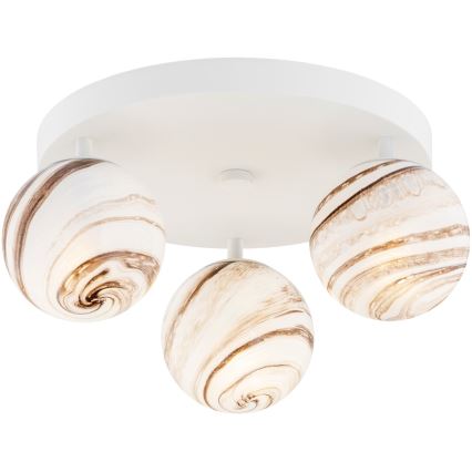 Argon 6291 - Stropna svetilka FABIO 3xE14/7W/230V alabaster bela