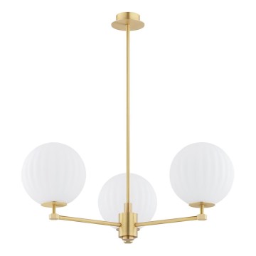 Argon 6307 - Lestenec na drogu PALOMA 3xE14/7W/230V zlata/bela