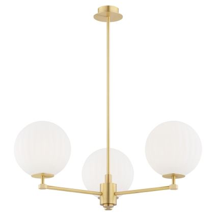 Argon 6307 - Lestenec na drogu PALOMA 3xE14/7W/230V zlata/bela