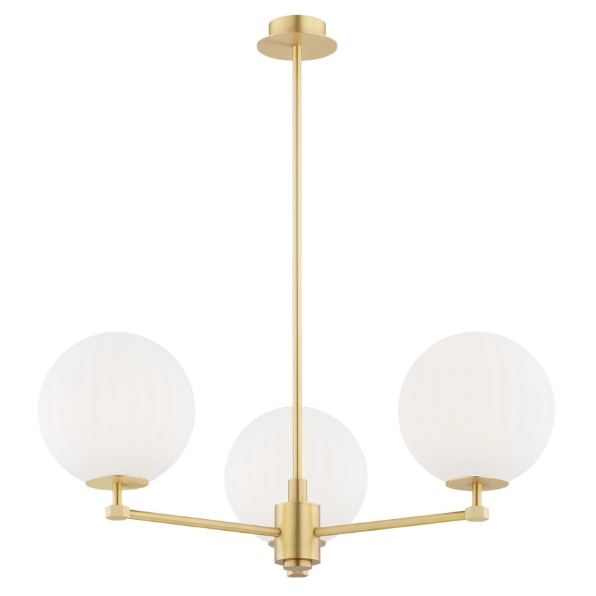 Argon 6307 - Lestenec na drogu PALOMA 3xE14/7W/230V zlata/bela