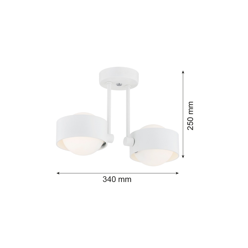 Argon 7088 - Lestenec na drogu MASSIMO PLUS 2xG9/6W/230V bela