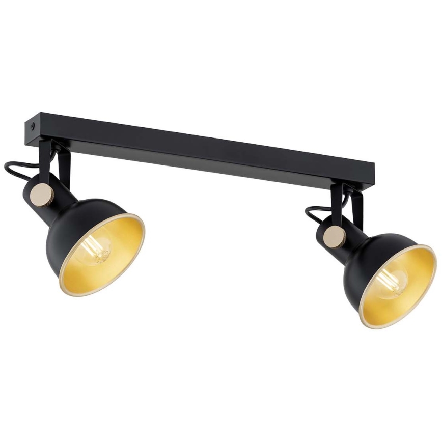 Argon 7142 - Reflektor LENORA 2xE14/7W/230V črna
