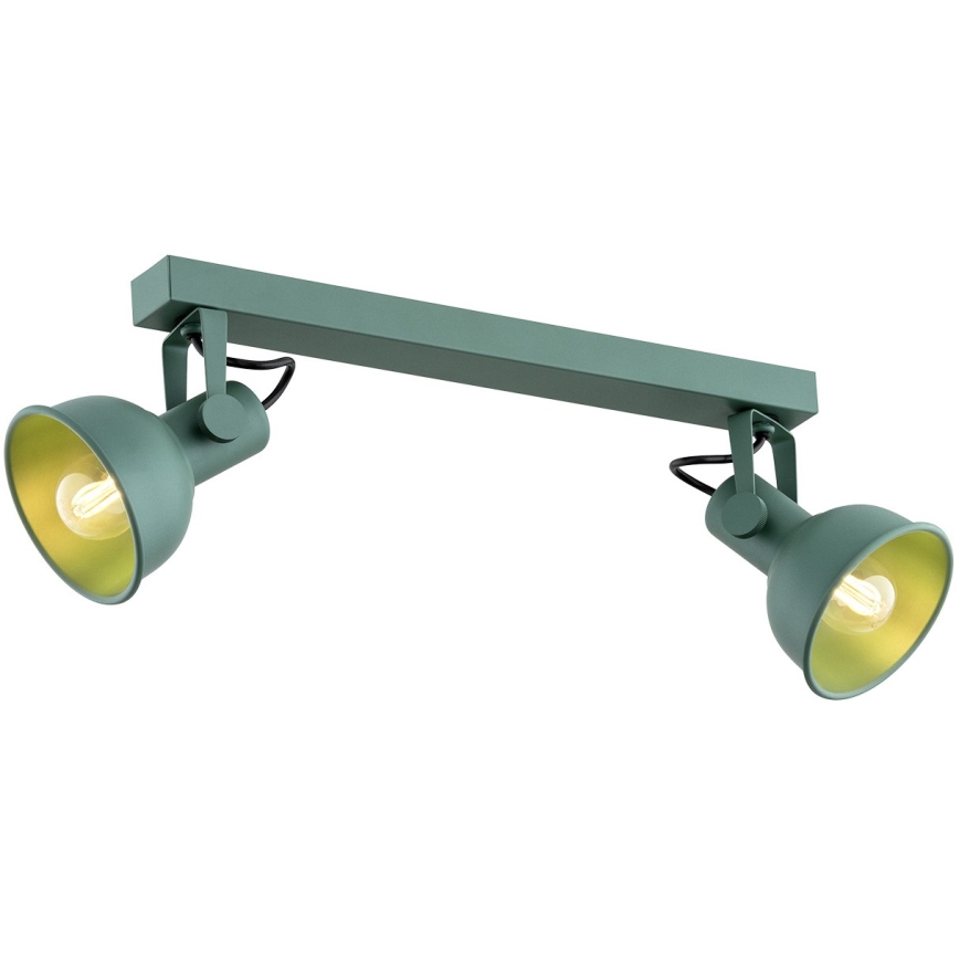 Argon 7174 - Reflektor LENORA 2xE14/7W/230V zelena