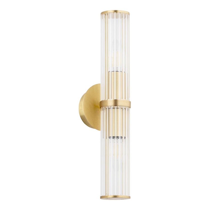 Argon 7203 - Stenska svetilka HAMPTON 2xE14/7W/230V zlata