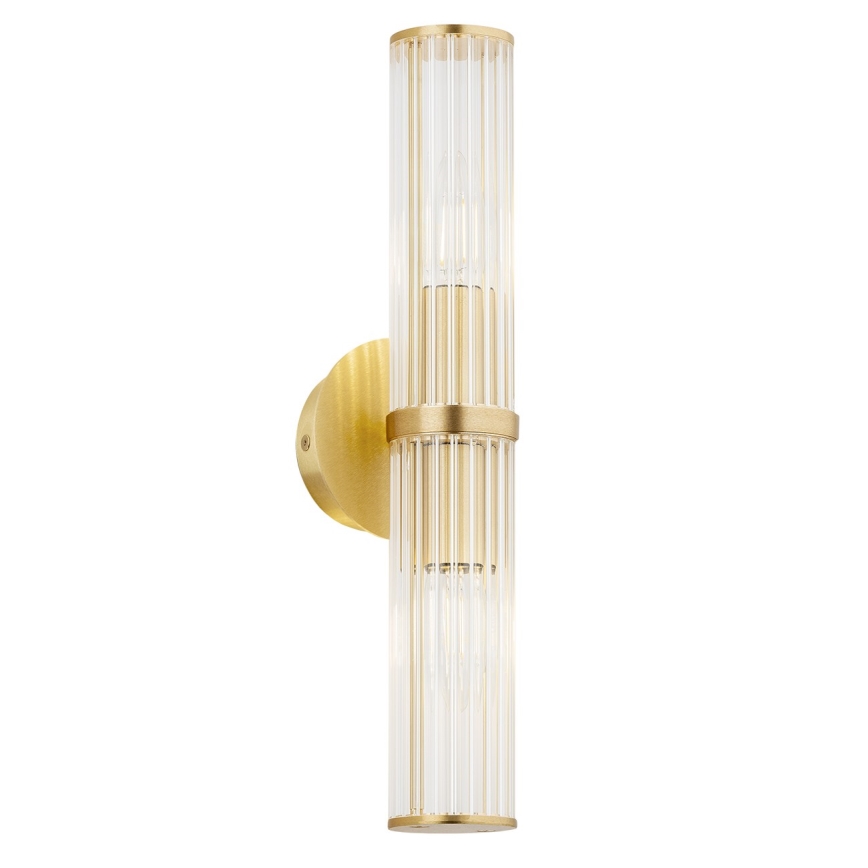 Argon 7203 - Stenska svetilka HAMPTON 2xE14/7W/230V zlata