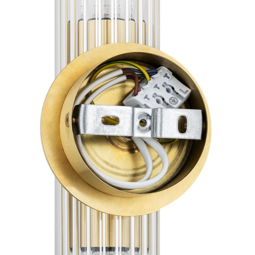 Argon 7203 - Stenska svetilka HAMPTON 2xE14/7W/230V zlata