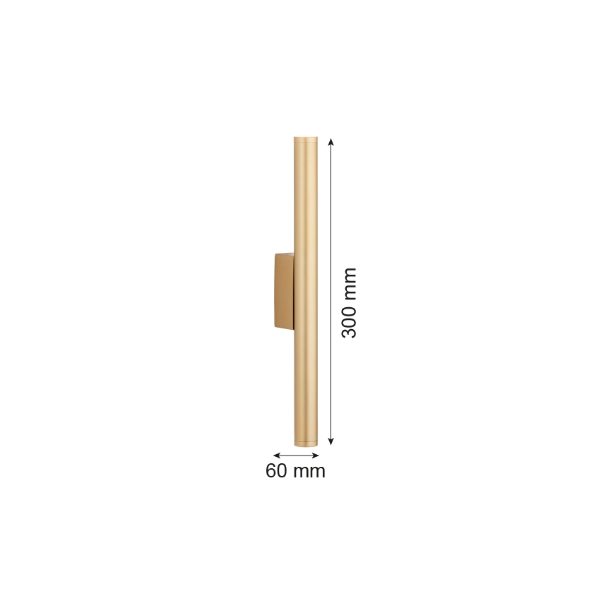 Argon 7224 - LED Stenska svetilka GRECO 2xLED/4,2W/230V 3000K zlata