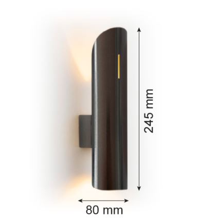 Argon 7232 - Stenska svetilka AKRON PLUS 2xG9/6W/230V