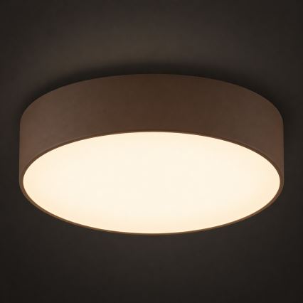 Argon 7295 - Stropna svetilka DARLINGOS 2xE27/15W/230V, premer 25 cm, rjava