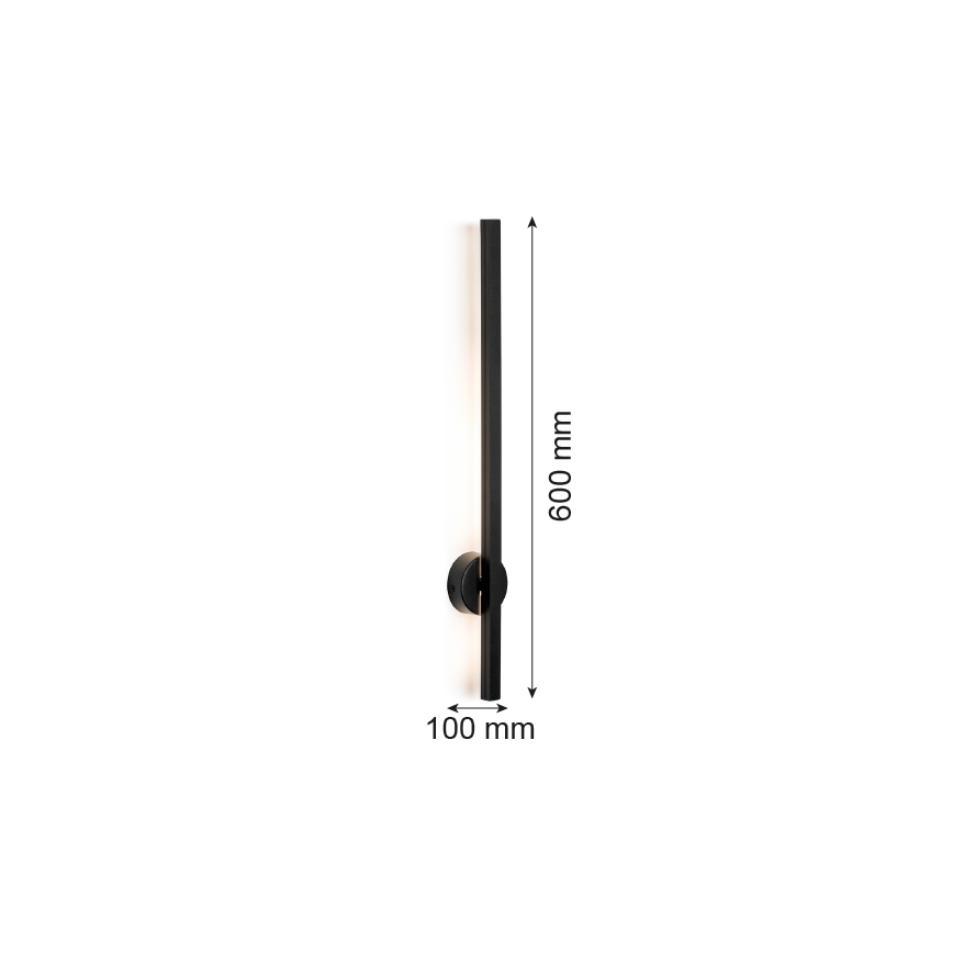 Argon 8052 - LED Stenska svetilka ASSE LED/6W/230V črna
