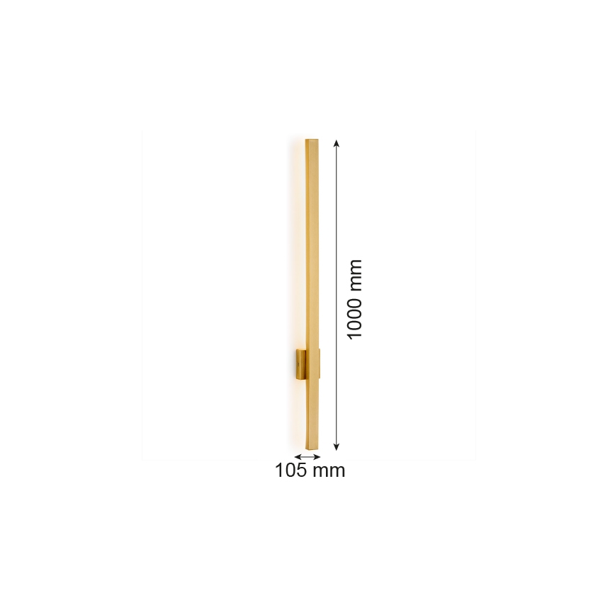 Argon 8053 - LED Stenska svetilka ASSE LED/10W/230V zlato