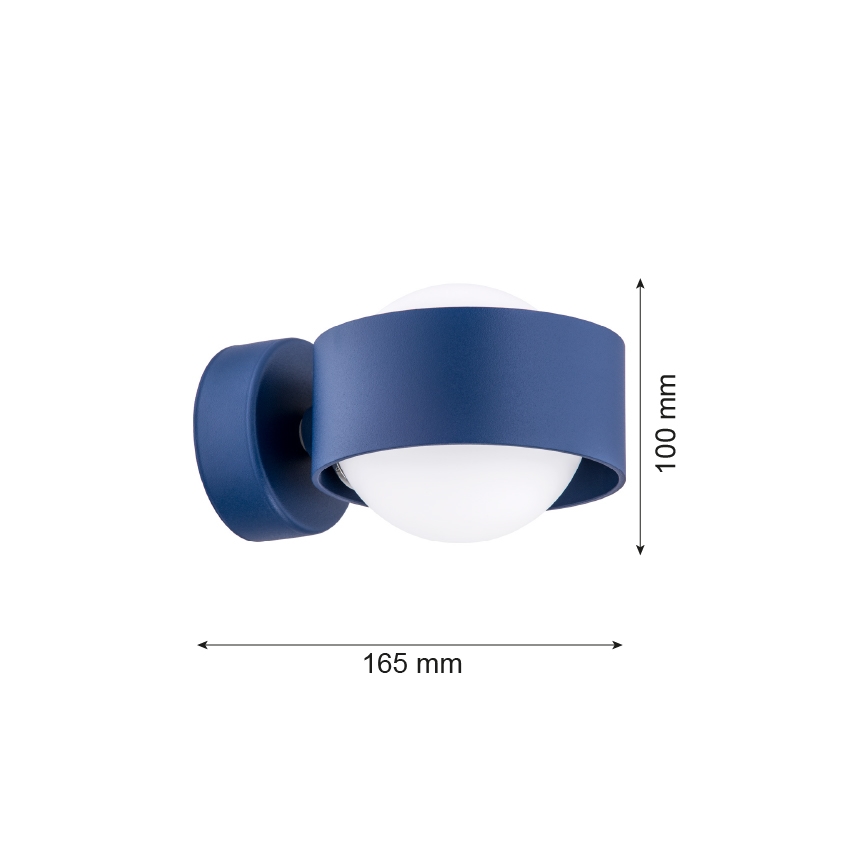 Argon 8061 - Stenska luč MASSIMO PLUS 1xG9/6W/230V modra