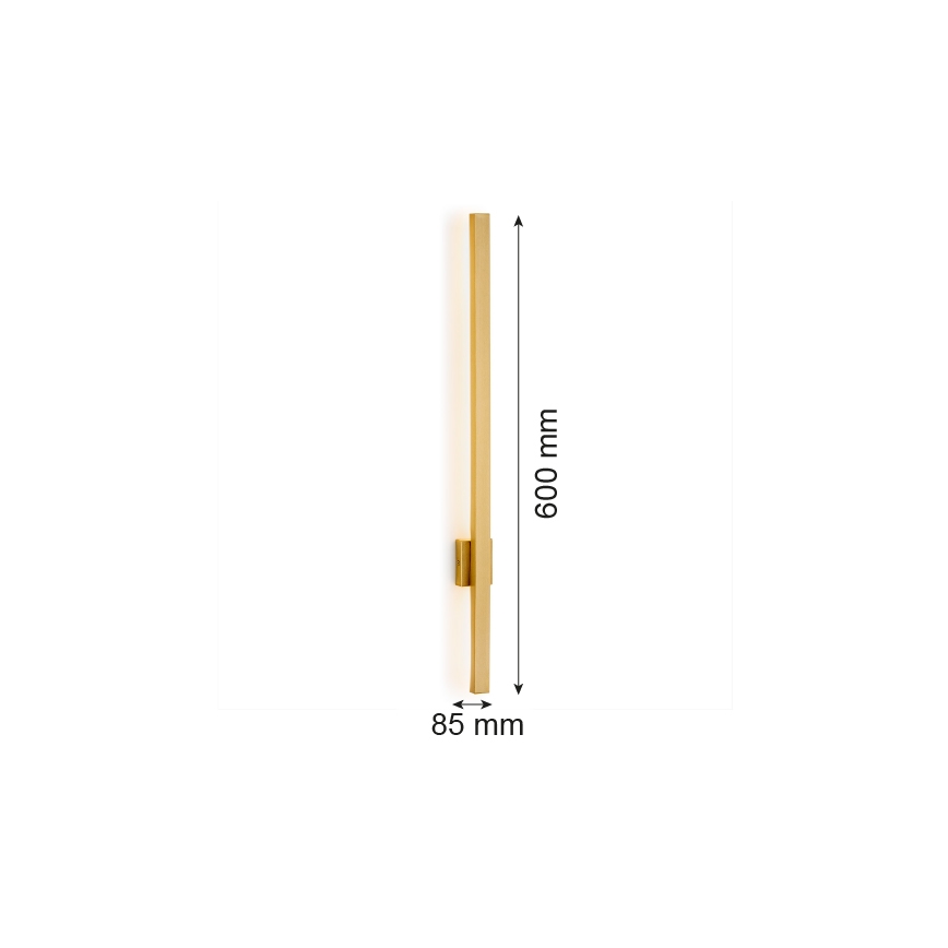 Argon 8063 - LED Stenska svetilka ASSE LED/6W/230V zlata