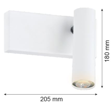 Argon 8064 - Stenski reflektor ETNA 1xG9/6W/230V bela