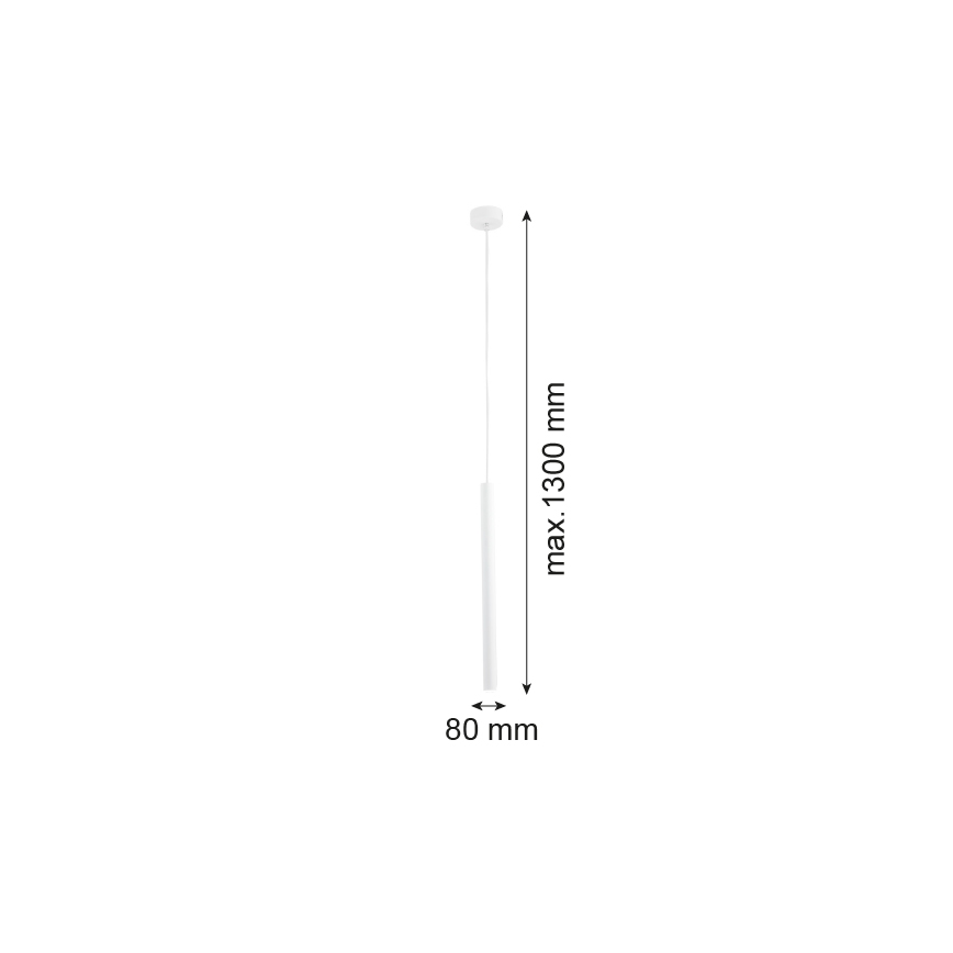 Argon 8066 - Lestenec na vrvici ETNA 1xG9/6W/230V bela