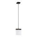 Argon 8276 - Lestenec na vrvici CANOA 1xE27/15W/230V črna