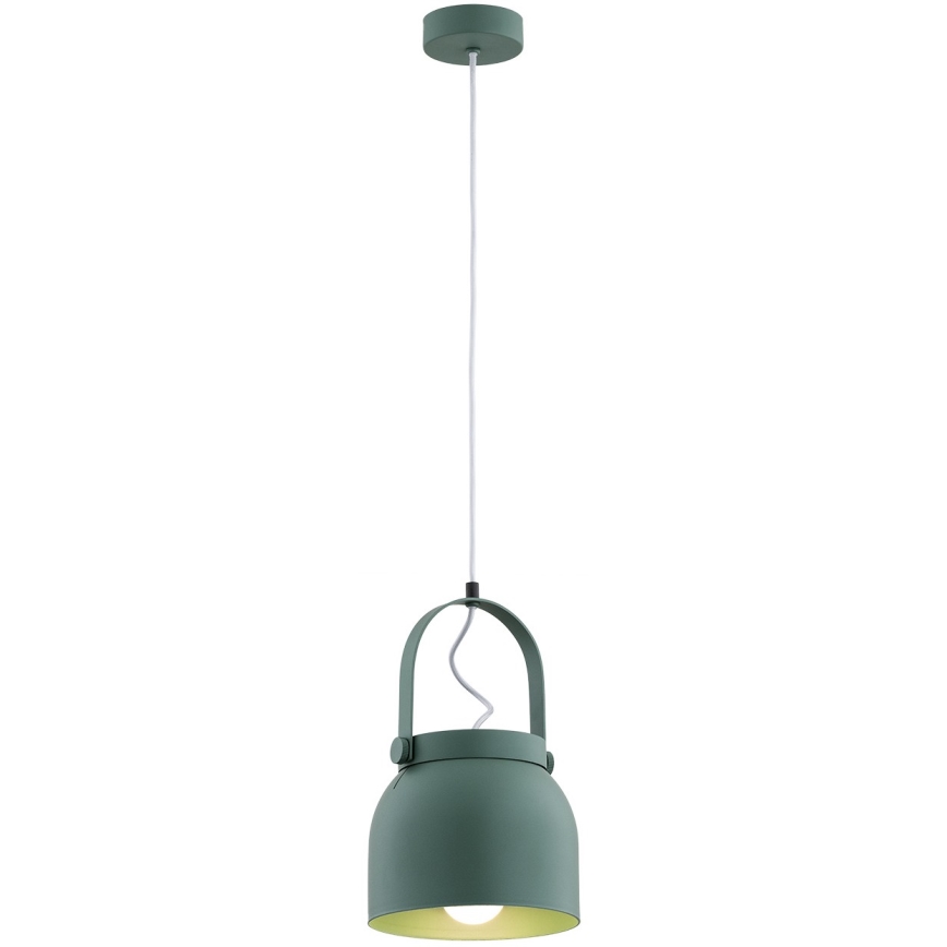 Argon 8283 - Lestenec na vrvici LOGAN 1xE27/15W/230V pr. 20 cm zelena