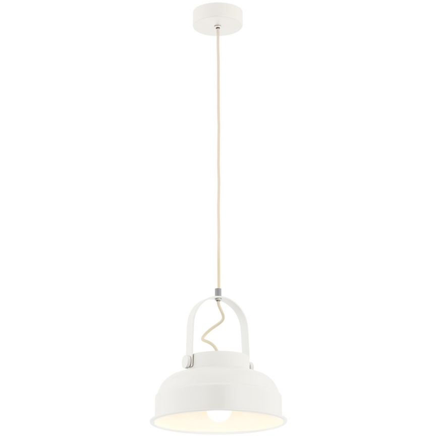 Argon 8284 - Lestenec na vrvici DAKOTA 1xE27/15W/230V bela