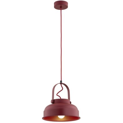 Argon 8286 - Lestenec na vrvici DAKOTA 1xE27/15W/230V rdeč