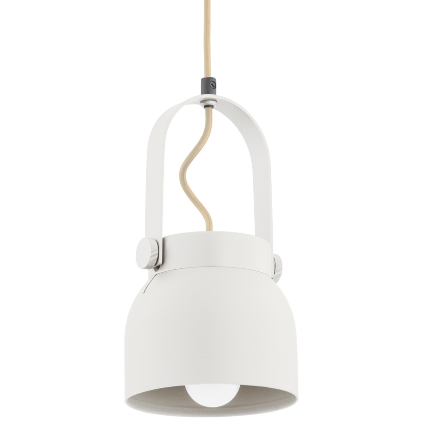 Argon 8290 - Lestenec na vrvici LOGAN 1xE27/15W/230V pr. 14 cm bela