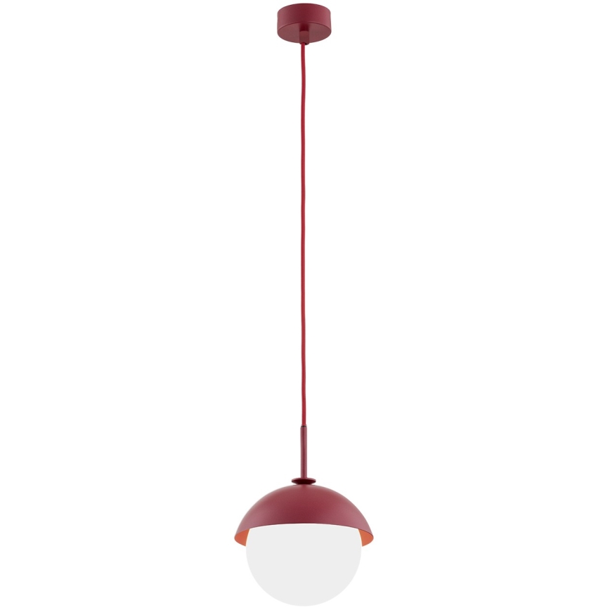 Argon 8296 - Lestenec na vrvici CAPPELLO 1xE27/15W/230V rdeč