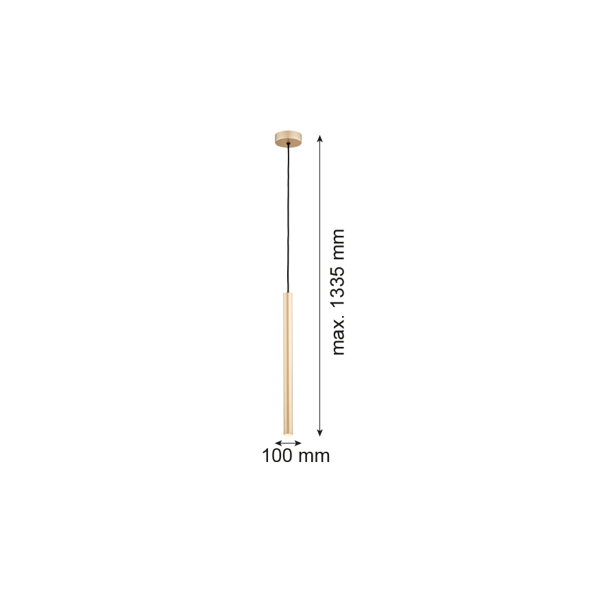 Argon 8327 - LED Lestenec na vrvici RIO LED/4,2W/230V 3000K zlat