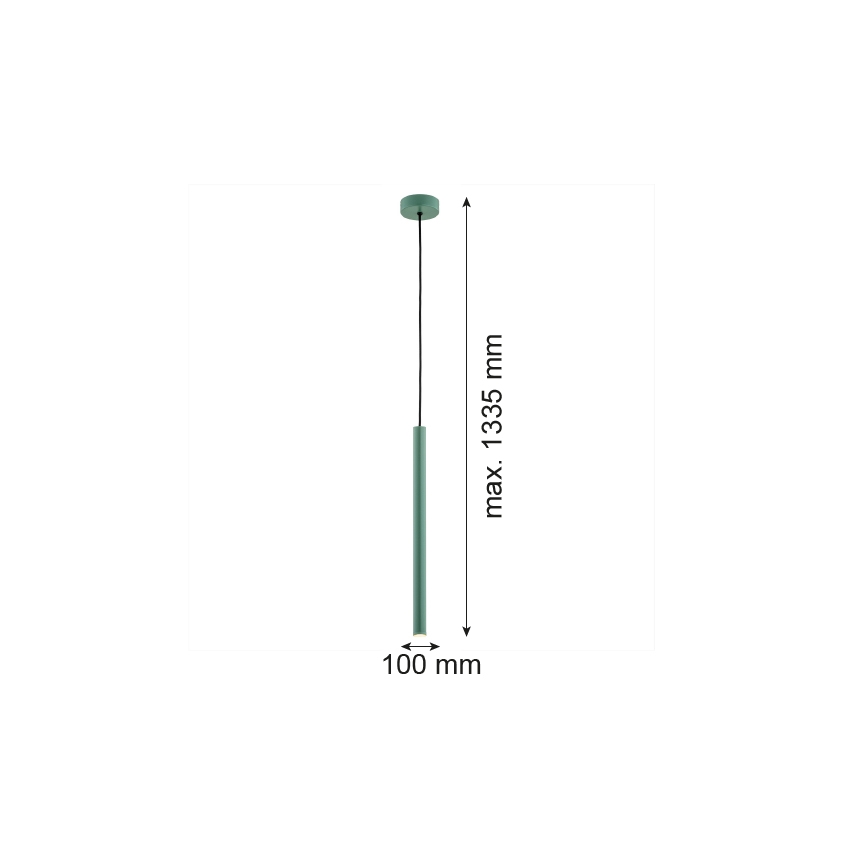 Argon 8331 - LED Lestenec na vrvici RIO LED/4,2W/230V 3000K zelen