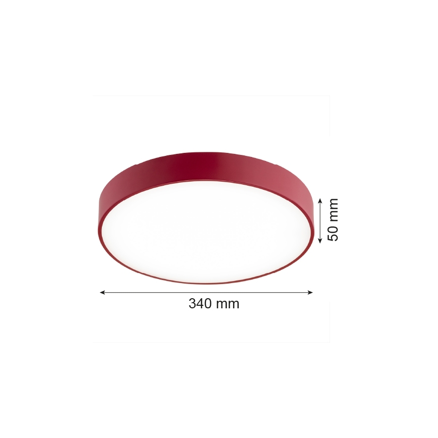 Argon 8334 - LED Stropna svetilka TIAMO LED/22W/230V 4000K rdeč