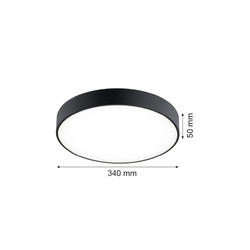 Argon 8348 - LED Stropna svetilka TIAMO LED/22W/230V 4000K črna