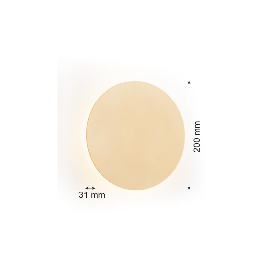 Argon 8351 - LED Stenska svetilka OREGON PLUS LED/4,5W/230V 3000K 20 cm zlata