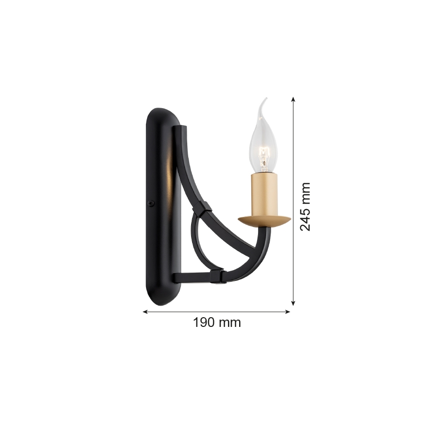 Argon 8355 - Stenska svetilka LORENZO 1xE14/7W/230V