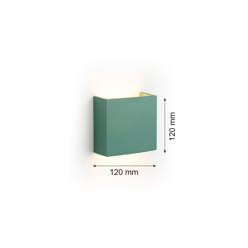 Argon 8362 - LED Stenska svetilka GENT LED/3,6W/230V 3000K zelena