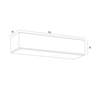 Argon 8366 - Stenska svetilka CARLSON 1xE27/15W/230V 30 cm črna