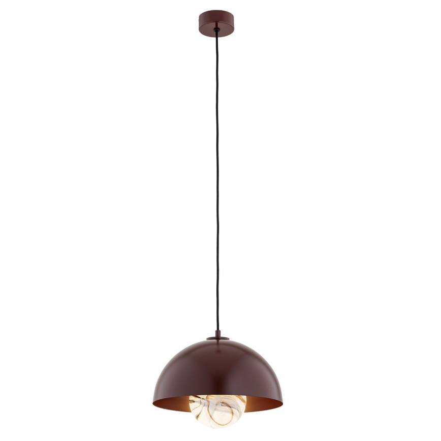 Argon 8444 - Lestenec na vrvici PIAVA 1xE14/7W/230V alabaster rjava
