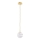 Argon 8450 - Lestenec na vrvici ALMIROS 1xE14/7W/230V pr. 12 cm alabaster zlata
