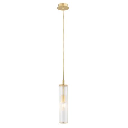 Argon 8489 - Lestenec na vrvici HAMPTON 1xE14/7W/230V zlata