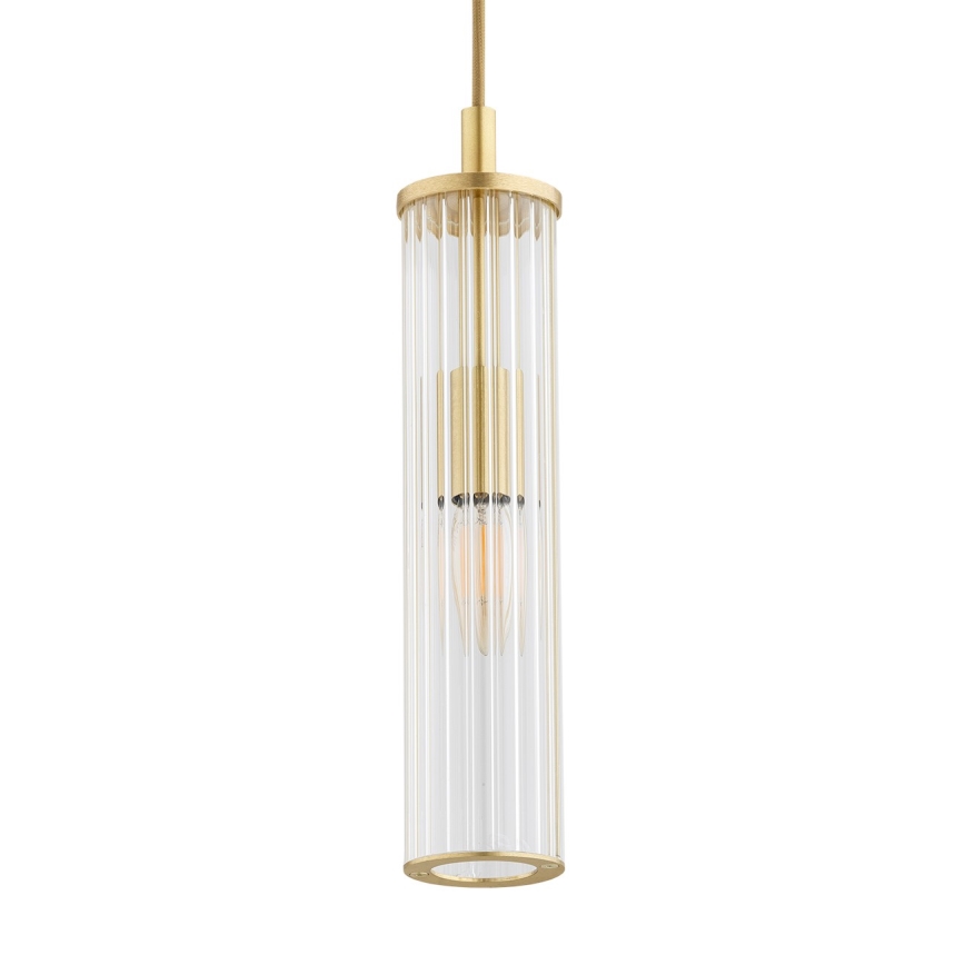 Argon 8489 - Lestenec na vrvici HAMPTON 1xE14/7W/230V zlata