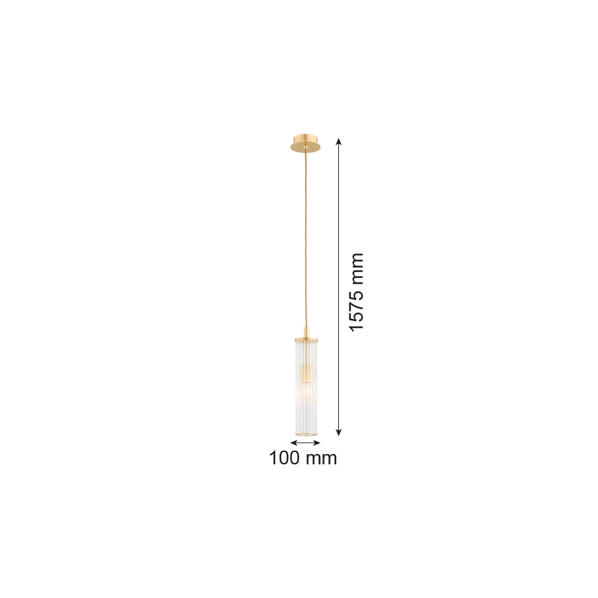 Argon 8489 - Lestenec na vrvici HAMPTON 1xE14/7W/230V zlata