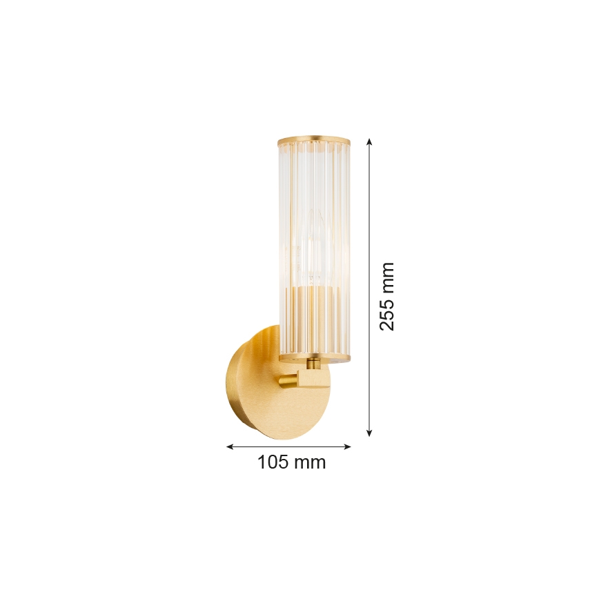 Argon 8497 - Stenska svetilka HAMPTON 1xE14/7W/230V zlata