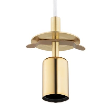 Argon 8507 - Lestenec na vrvici PALOMA 1xE27/15W/230V pr. 25 cm zlata/bela