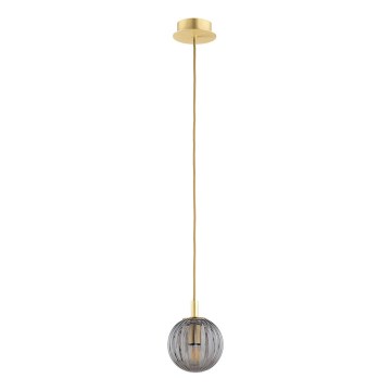 Argon 8512 - Lestenec na vrvici PALOMA 1xE14/7W/230V pr. 12 cm zlata/črna
