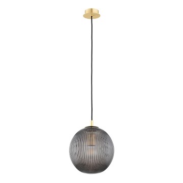 Argon 8513 - Lestenec na vrvici PALOMA 1xE27/15W/230V pr. 25 cm zlata/črna
