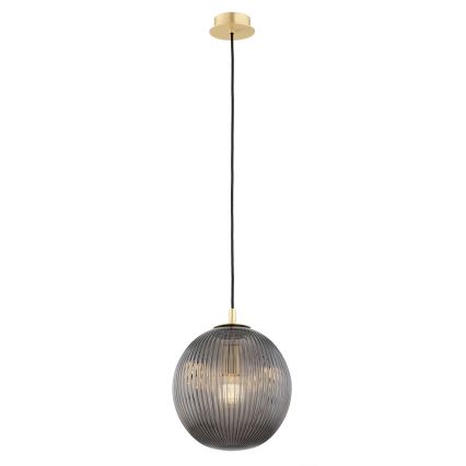 Argon 8513 - Lestenec na vrvici PALOMA 1xE27/15W/230V pr. 25 cm zlata/črna