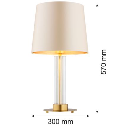 Argon 8541 - Namizna svetilka HAMPTON 1xE27/15W/230V 57 cm bež