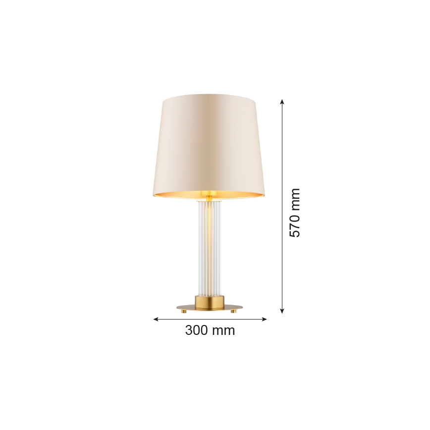 Argon 8541 - Namizna svetilka HAMPTON 1xE27/15W/230V 57 cm bež