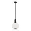Argon 8564 - Lestenec na vrvici SAGUNTO PLUS 1xE27/15W/230V pr. 20 cm črna