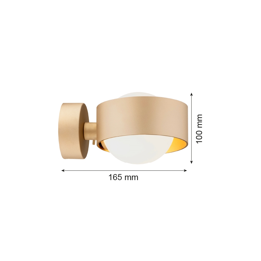 Argon 8567 - Kopalniška stenska svetilka MASSIMO PLUS 1xG9/6W/230V IP44 zlata