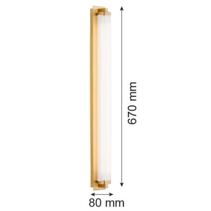 Argon 8622 - LED Stenska svetilka HAMPTON LED/34W/230V 3000K medenina