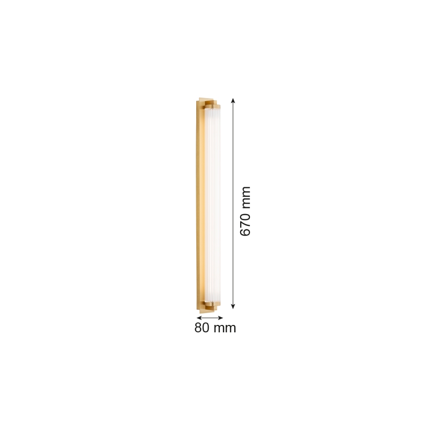 Argon 8622 - LED Stenska svetilka HAMPTON LED/34W/230V 3000K medenina
